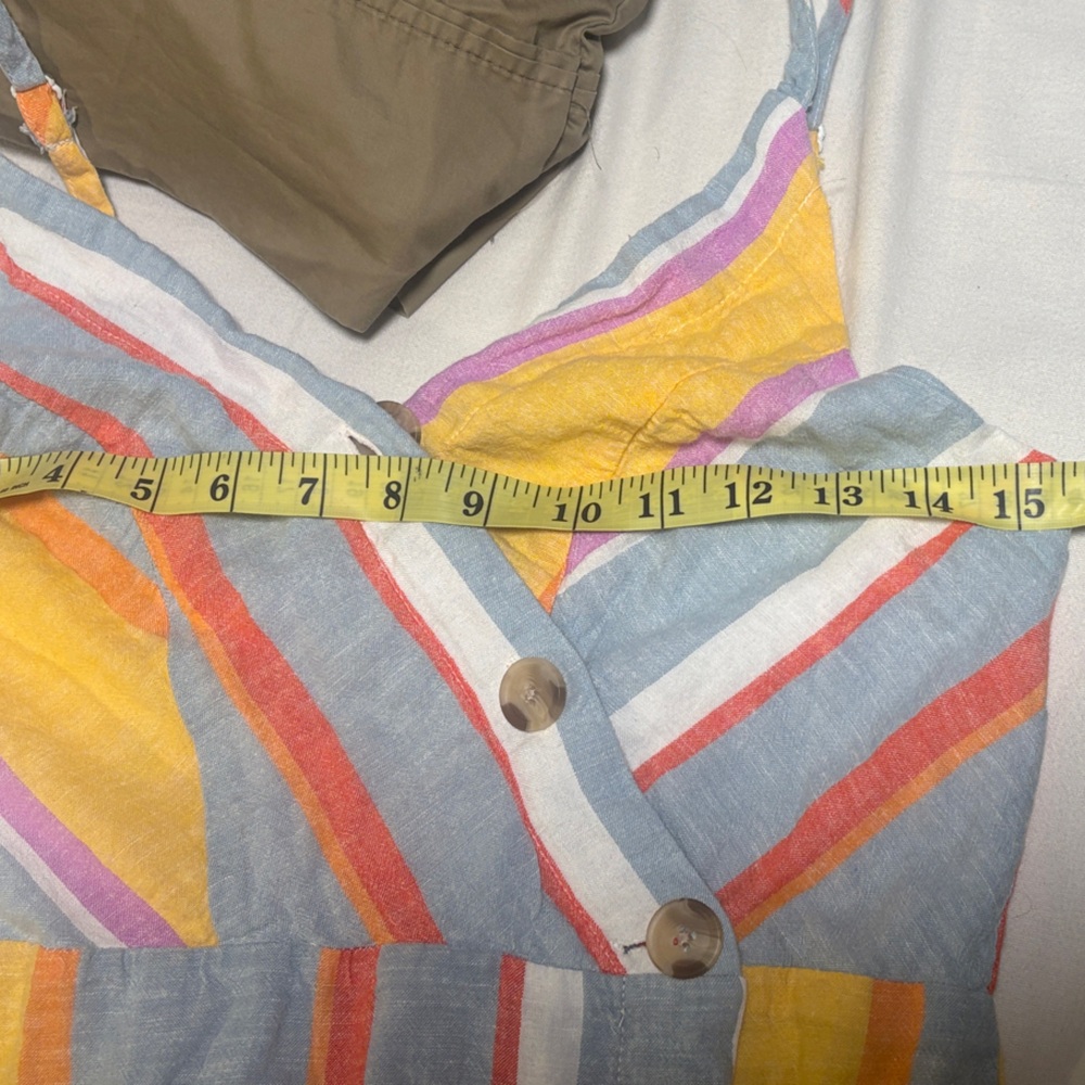 Striped Summer Button-Front Sundress - Picture 8 of 9